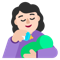Woman Feeding Baby- Light Skin Tone emoji on Microsoft